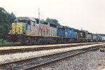 Grain train eases out of the yard